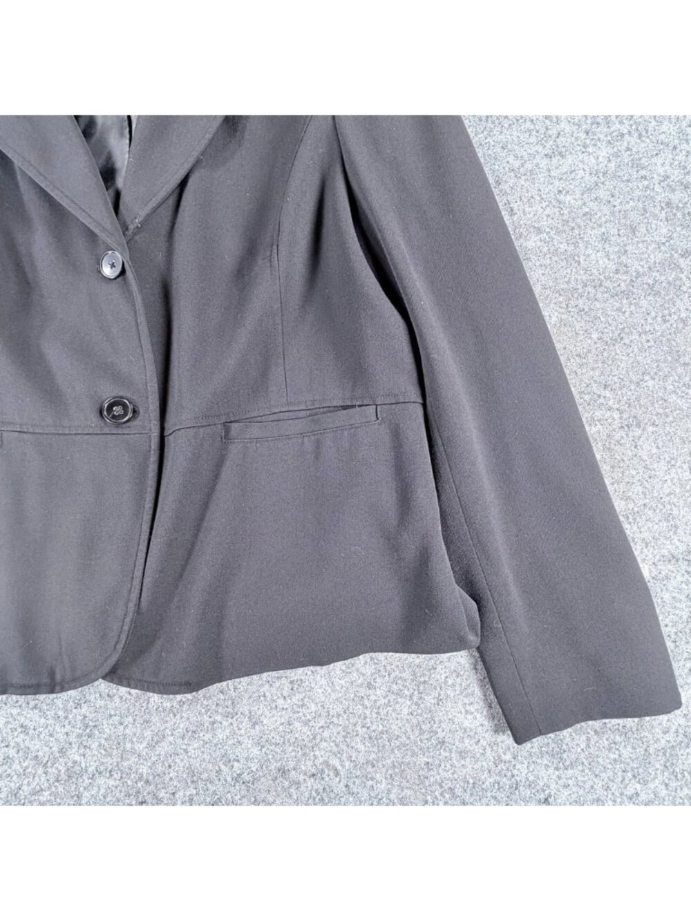 Charter Club Jacket Blazer Womens 16 Gray Notch Single Breasted Business Office - Picture 7 of 16